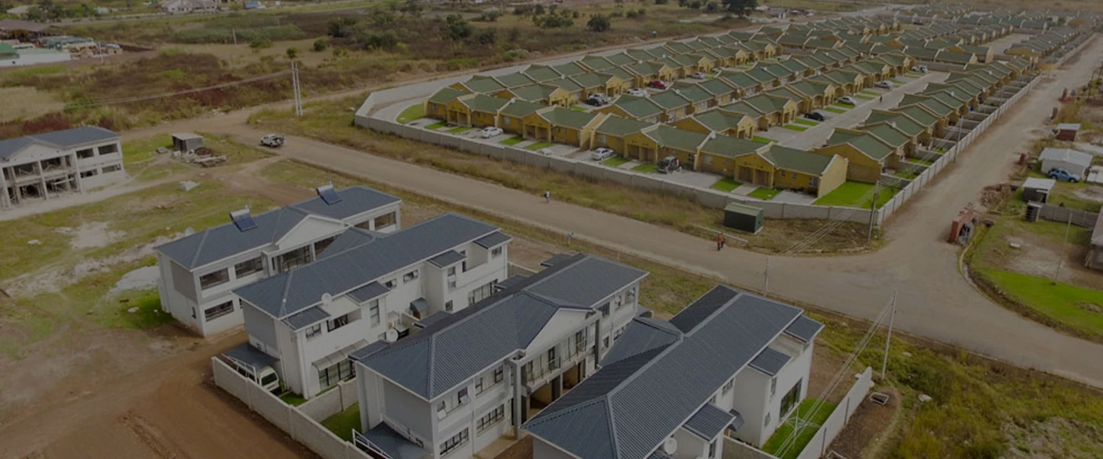 Madokero housing development aerial view